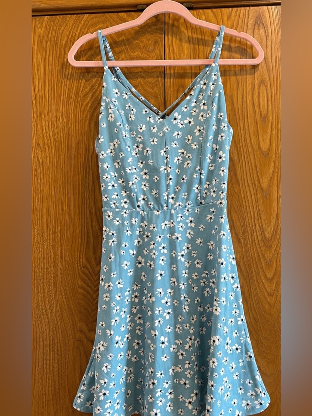 NWT Market & Spruce Alisha Knit Dress Blue Floral M